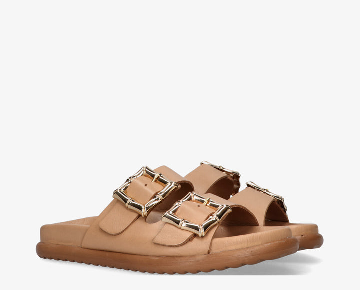 LILIA SLIPPER Natural Leather