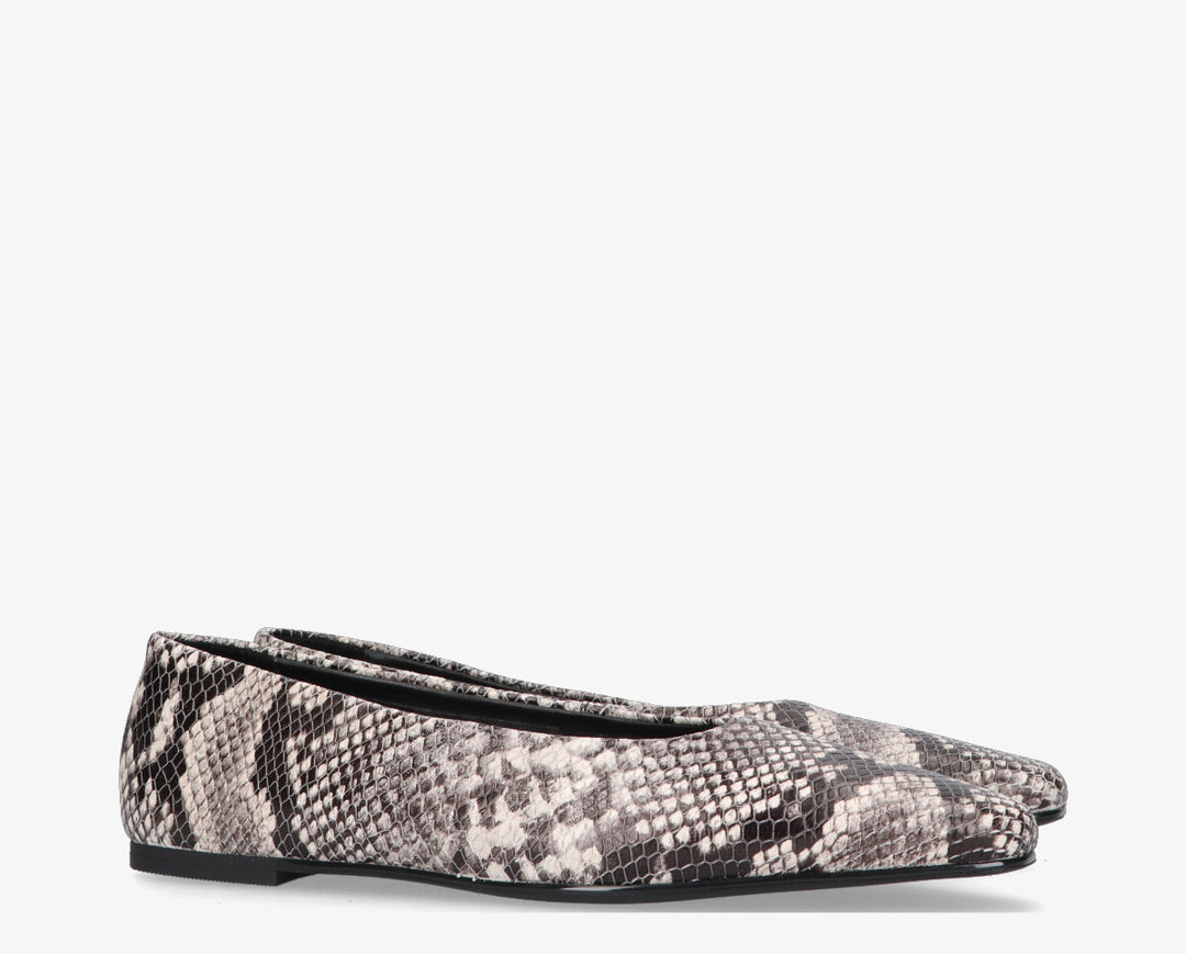 REA BALLERINA Python Leather
