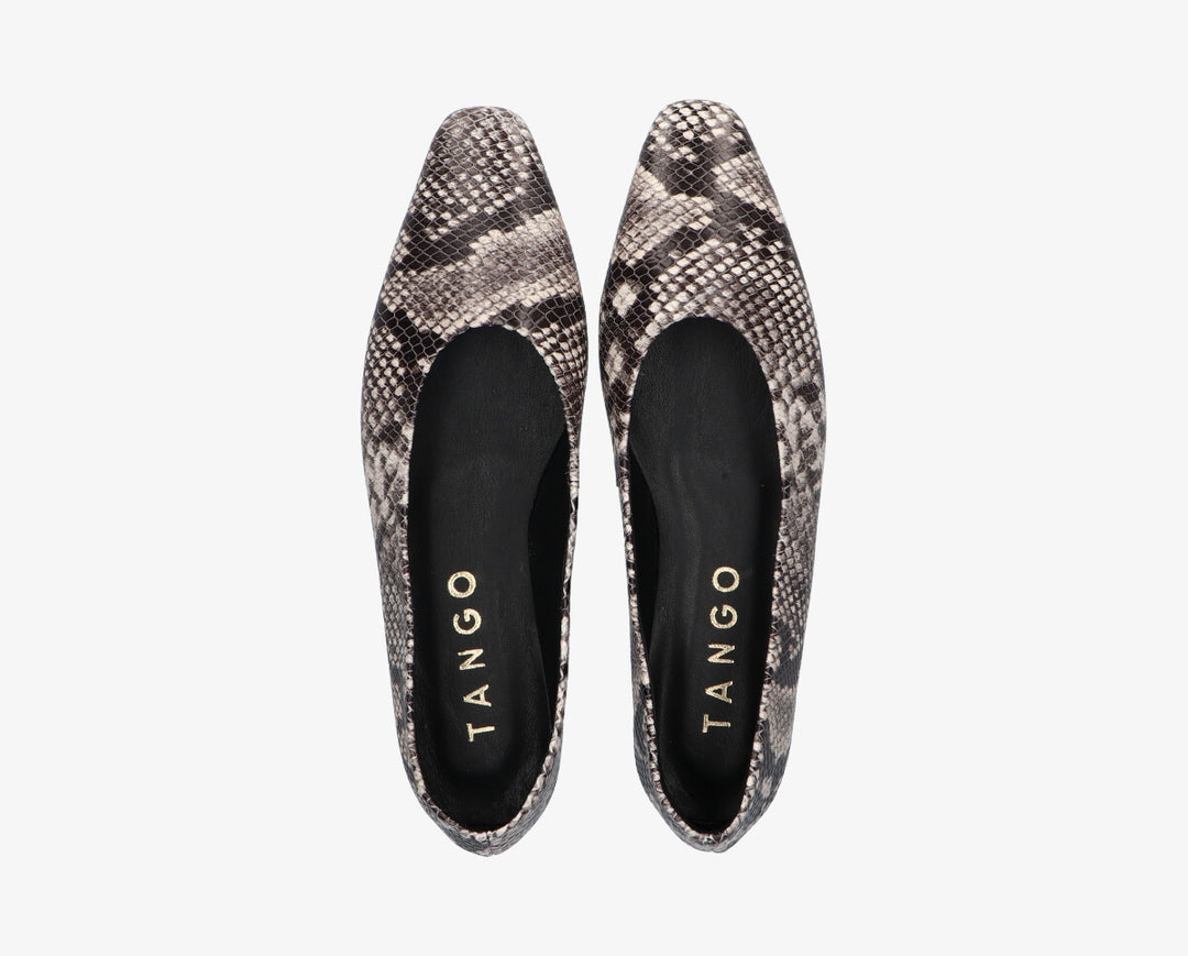 REA BALLERINA Python Leather