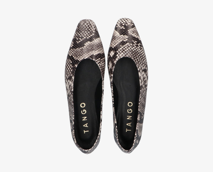 REA BALLERINA Python Leather