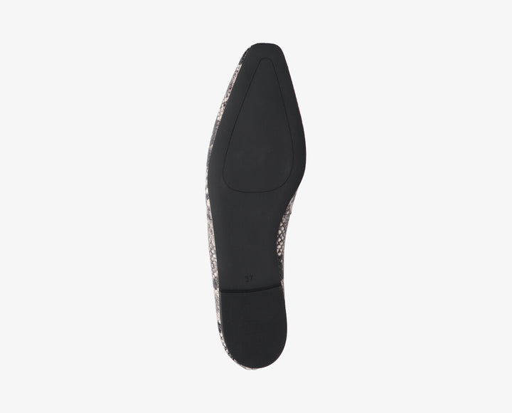 REA BALLERINA Python Leather