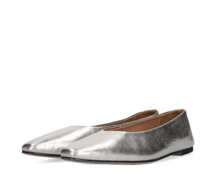 REA BALLERINA Silver Leather