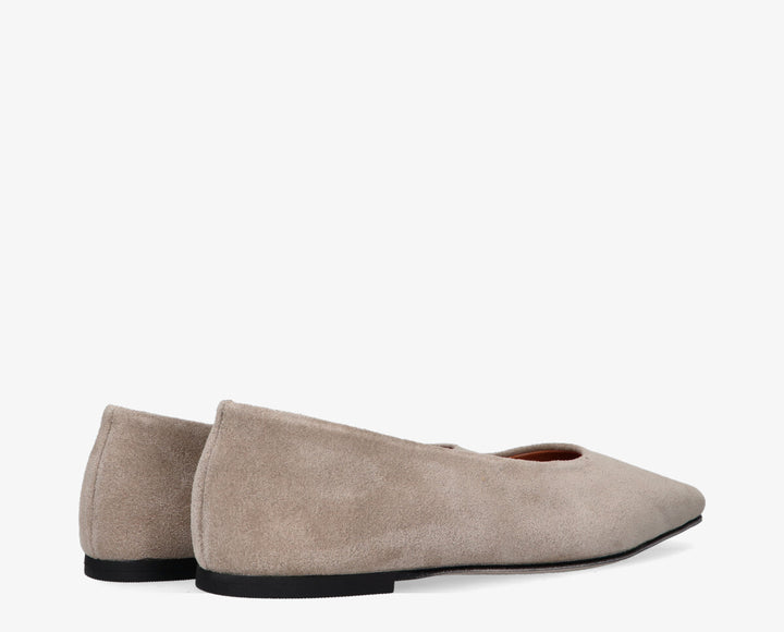 REA BALLERINA Beige Velours