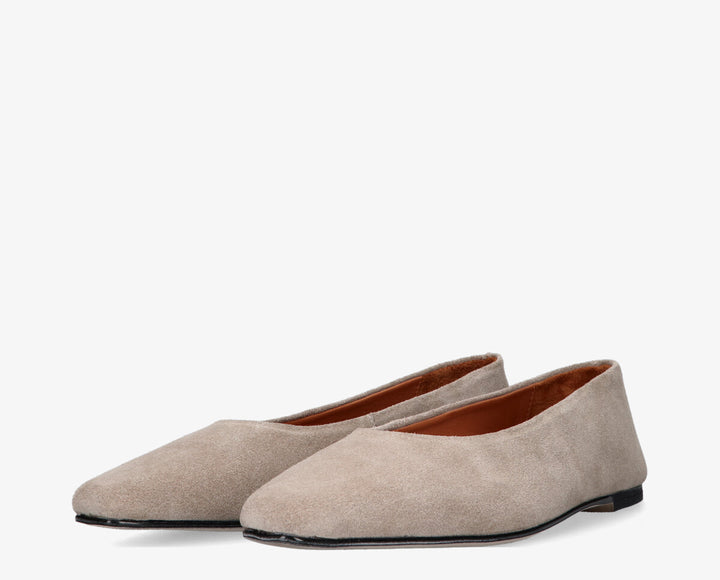 REA BALLERINA Beige Velours