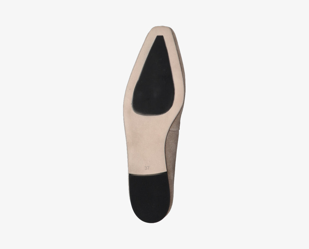 REA BALLERINA Beige Velours