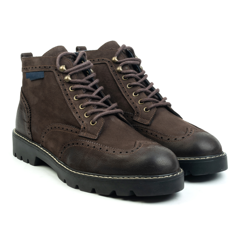 ARDEE BOOT Piele Naturală Nubuc Maro