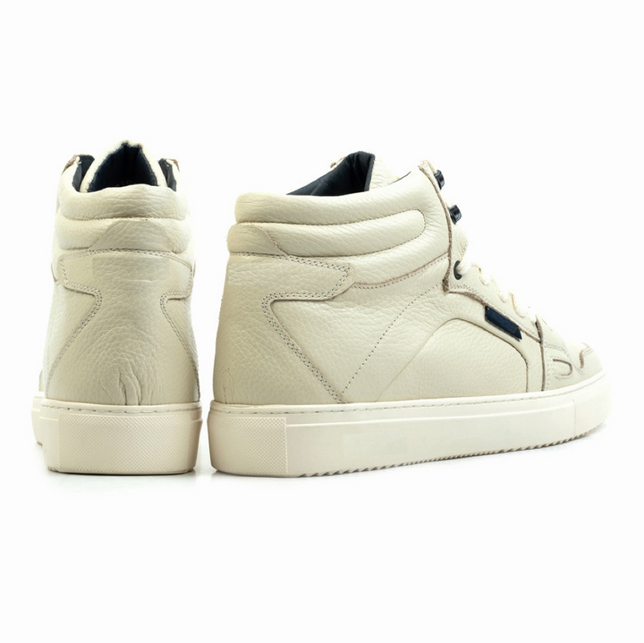 NAVAN MID Piele Naturală Off White