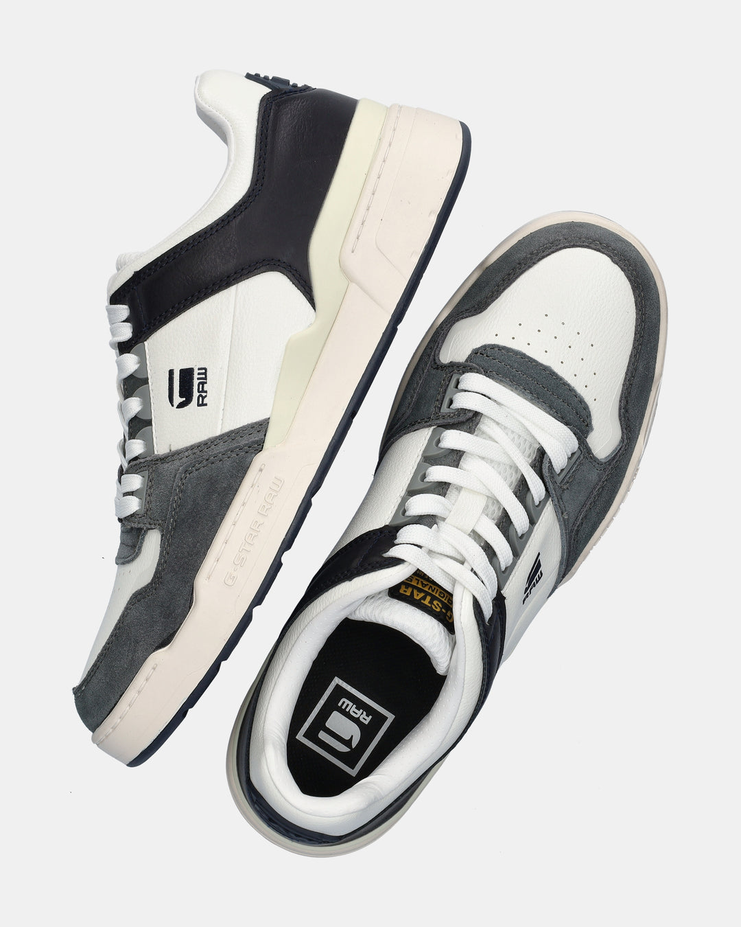 ATTACC SNEAKER White/Navy Leather