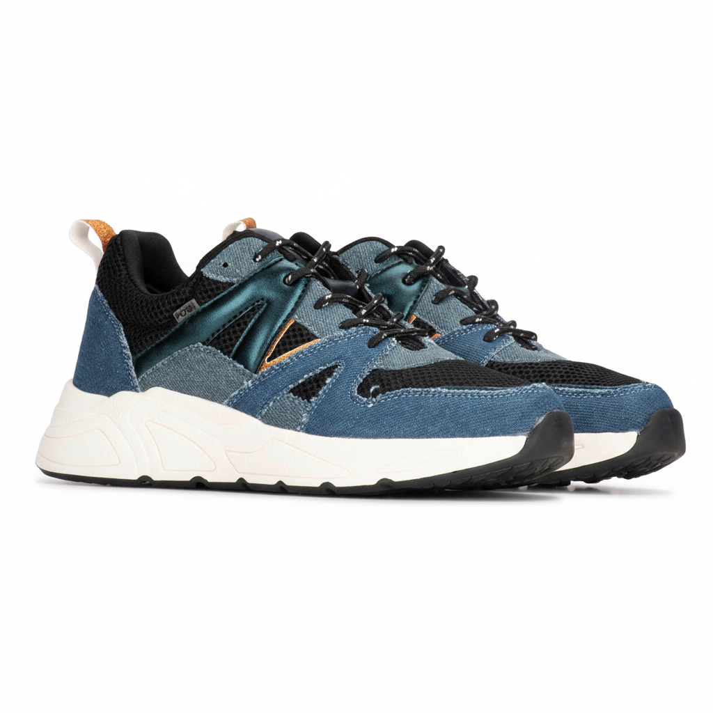 Carocel sneaker albastru/negru combi