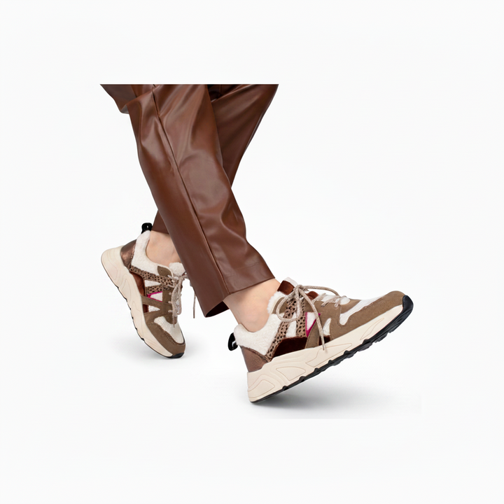 Carocel sneaker maro/roz