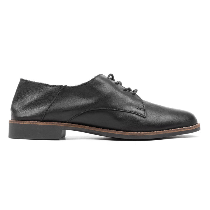 Code lace shoe negru