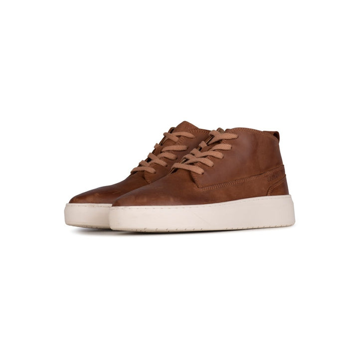 ENZO MID Taupe Leather