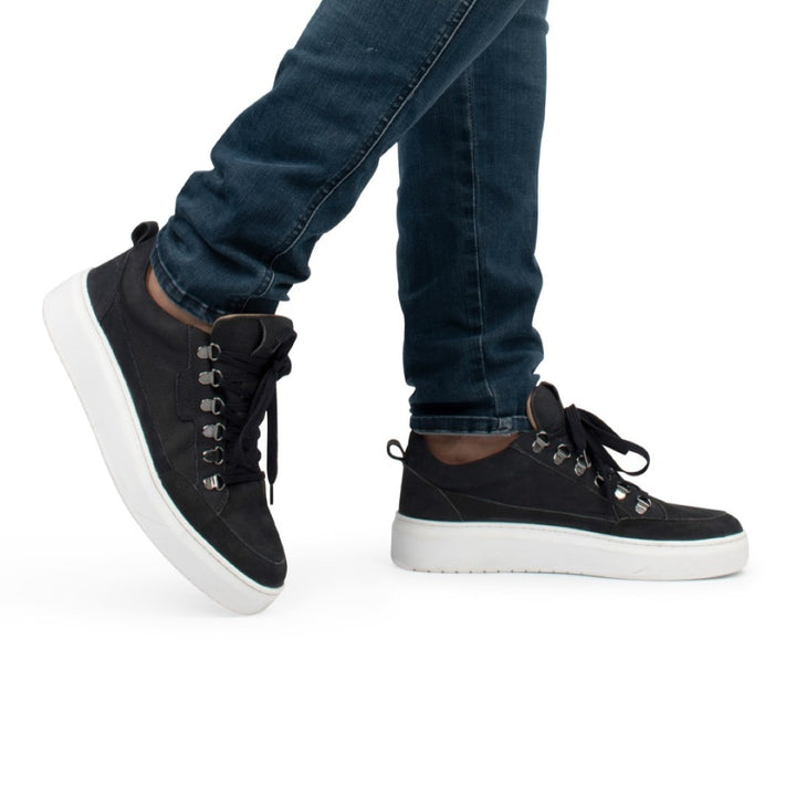 ENZO SNEAKER Navy Nubuck