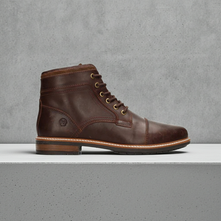 Joni lace boot Maro piele naturală