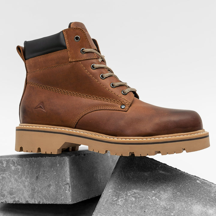 NEW THUNDER BOOT Tan Leather
