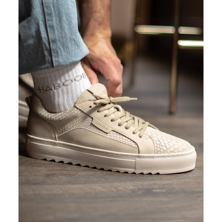 NIGEL SNEAKER Beige Leather