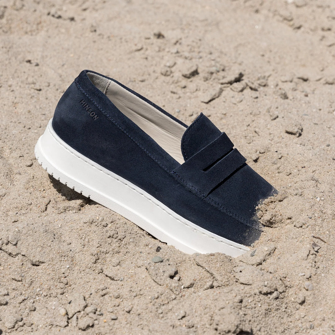 PALMER LOAFER Dk Blue Suede