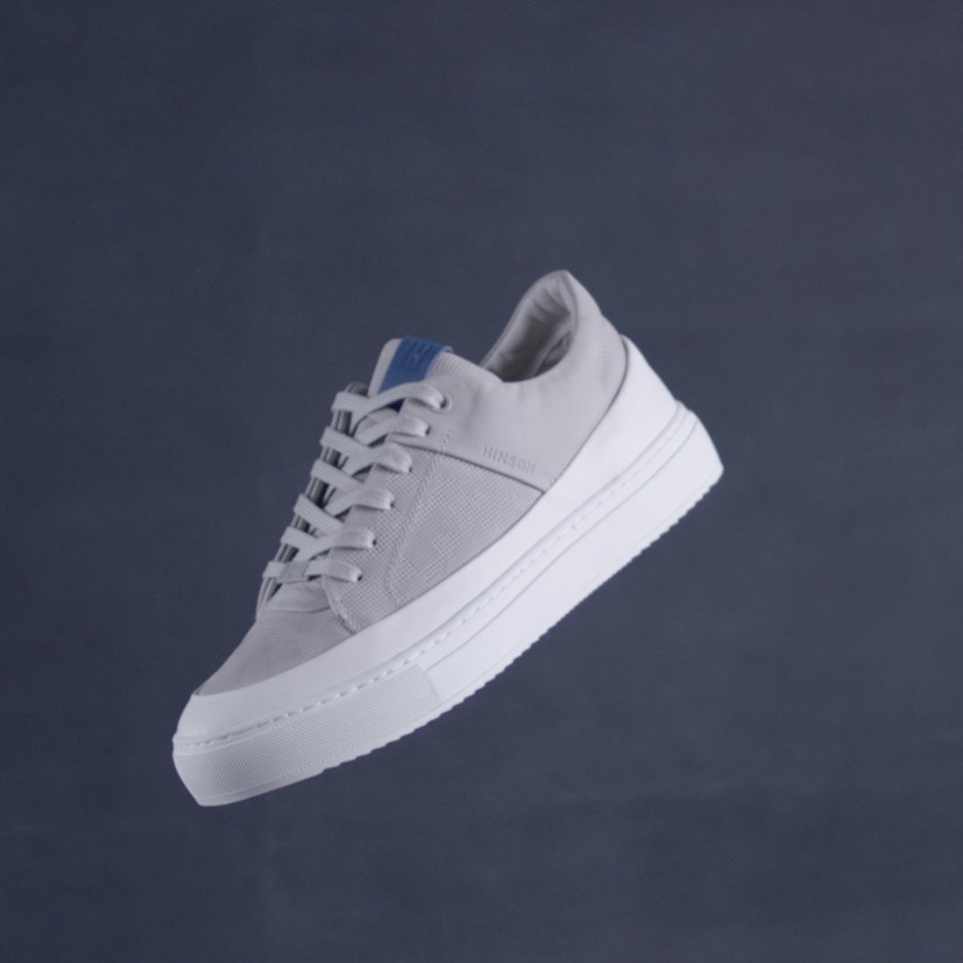 SORREN P3 LOW White/Lt Grey Geo Camo Embossed