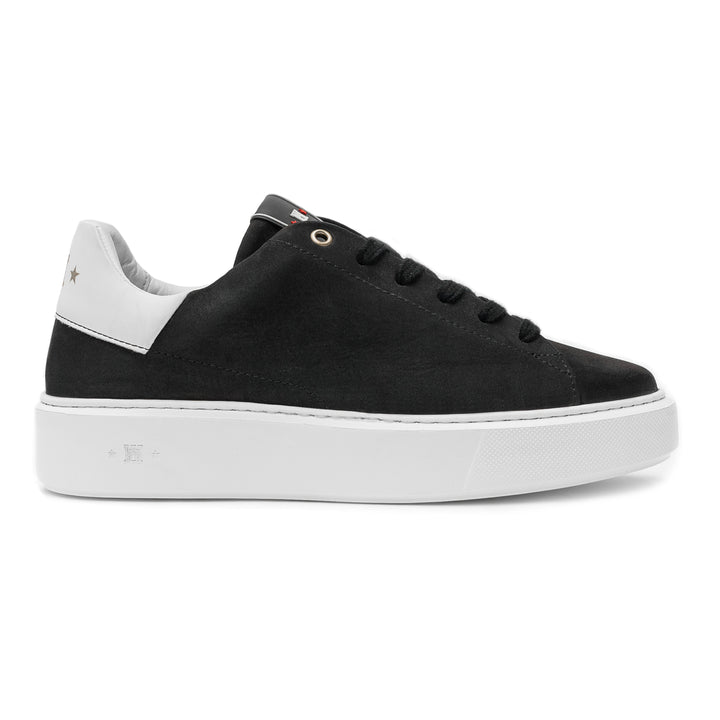 SNEAKER LADIES Black/White Leather