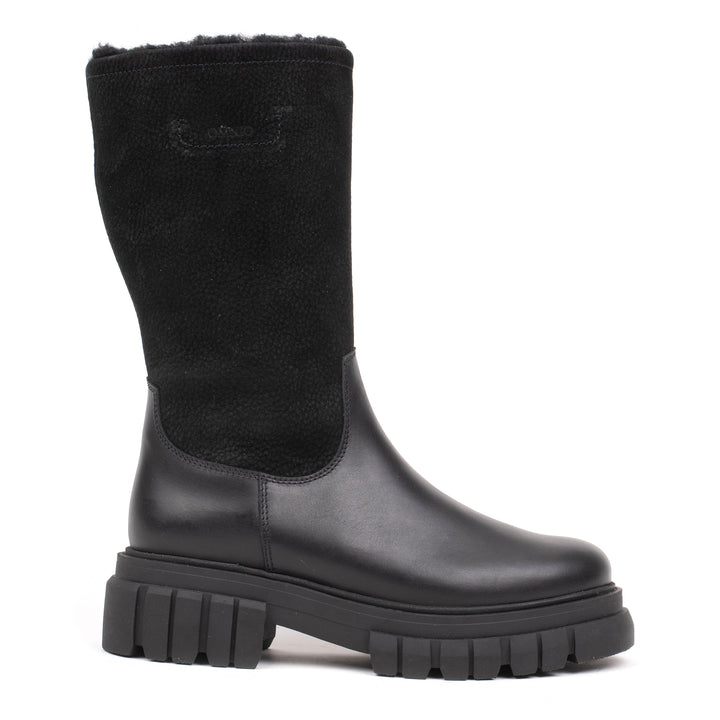 OMNIO Cizme Negre | Loreta Warm Boot Black Leather - s