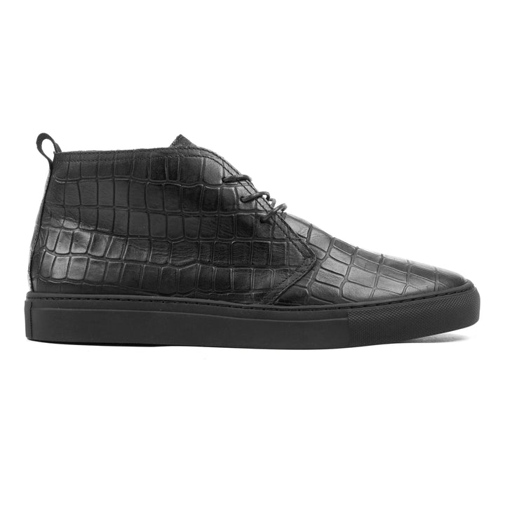 VENETO CHUCKA BOOT Black Coda Embossed