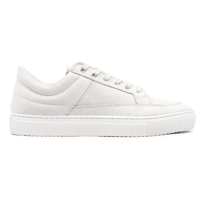 SORREN PADDED LOW White Leather Nubuck