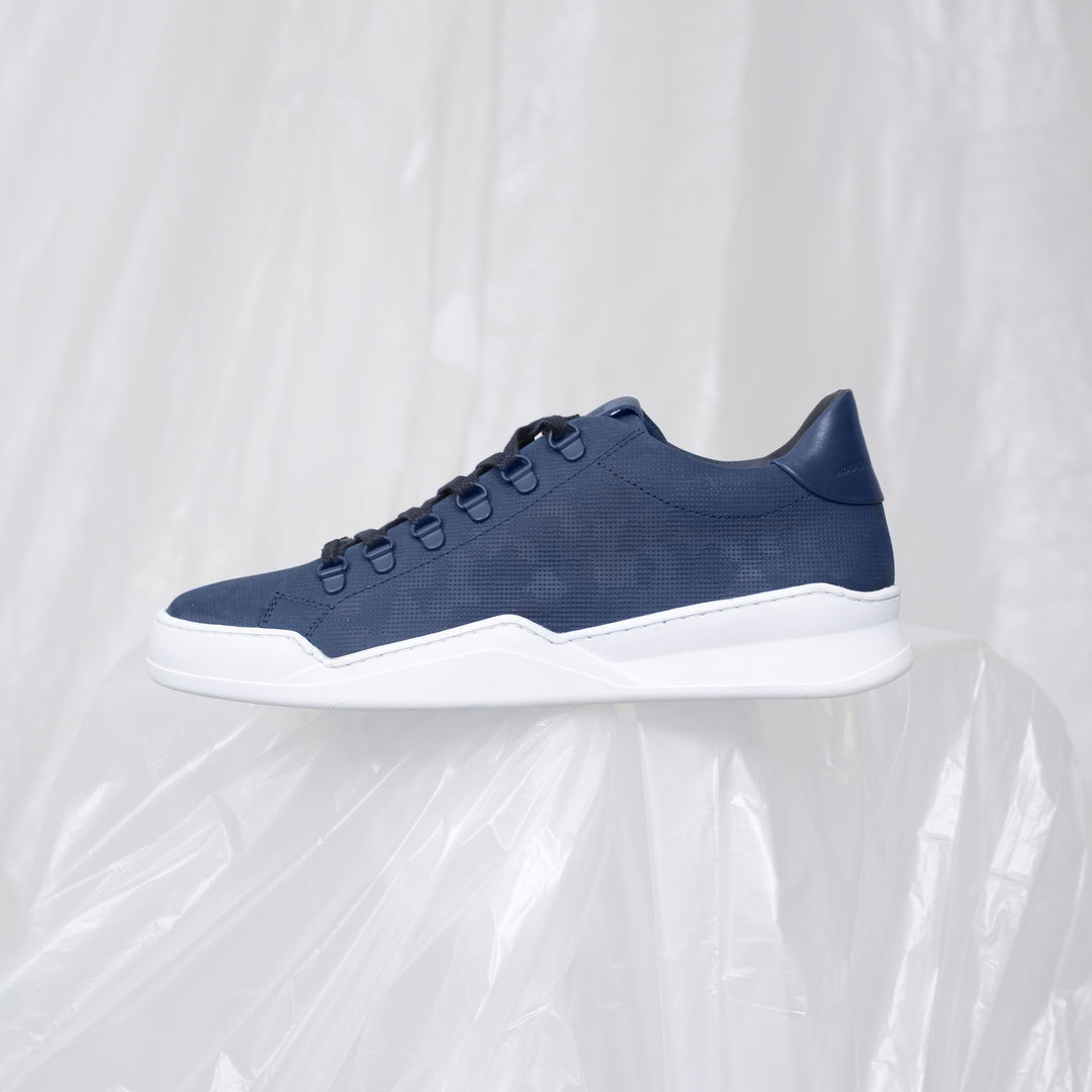 ALLIN HIKING GEO Navy Embossed Leather