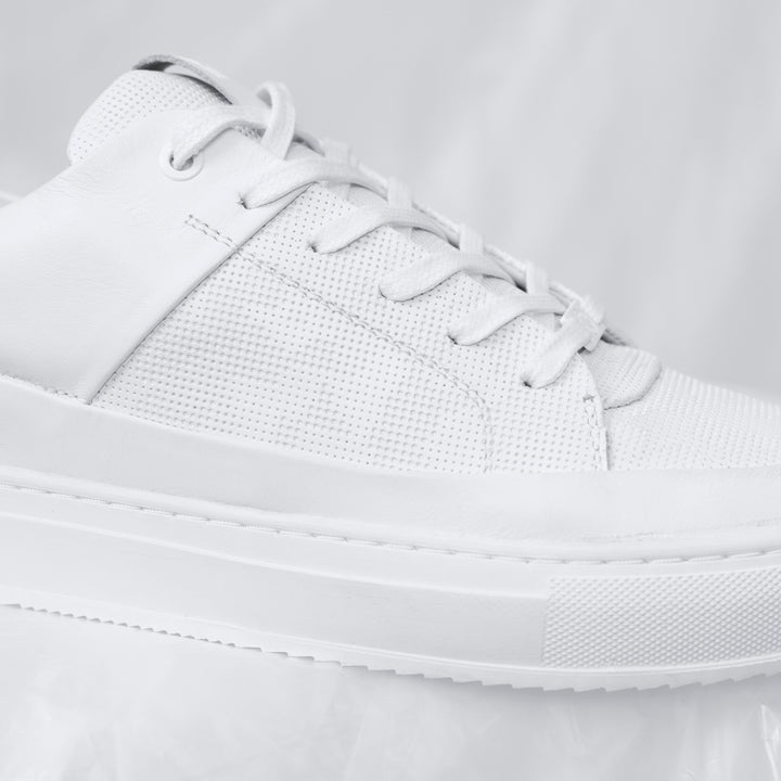 SORREN P3 LOW White Geo Camo Embossed