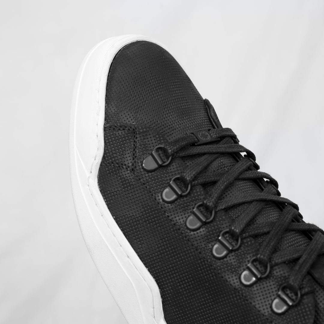 ALLIN HIKING GEO Black Embossed Leather