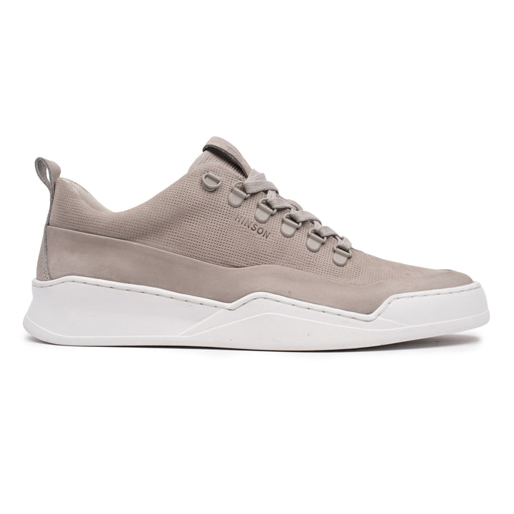 HINSON Sneaker Gri | Allin Trail Low Lt.Grey Nubuck Geo Camo-S