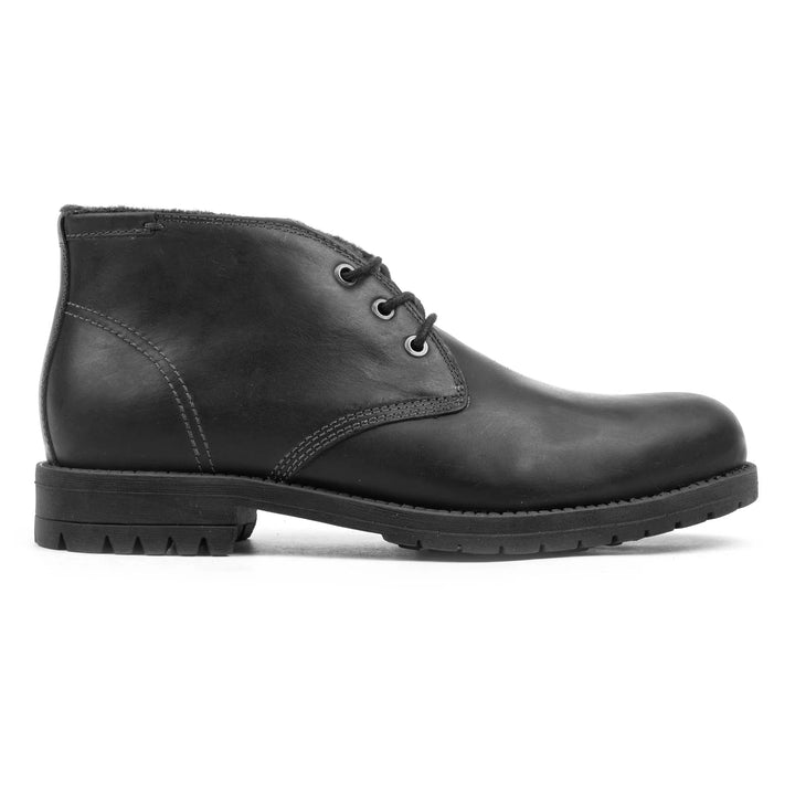 GORDON CHUCKA BOOT Black Leather Pull up