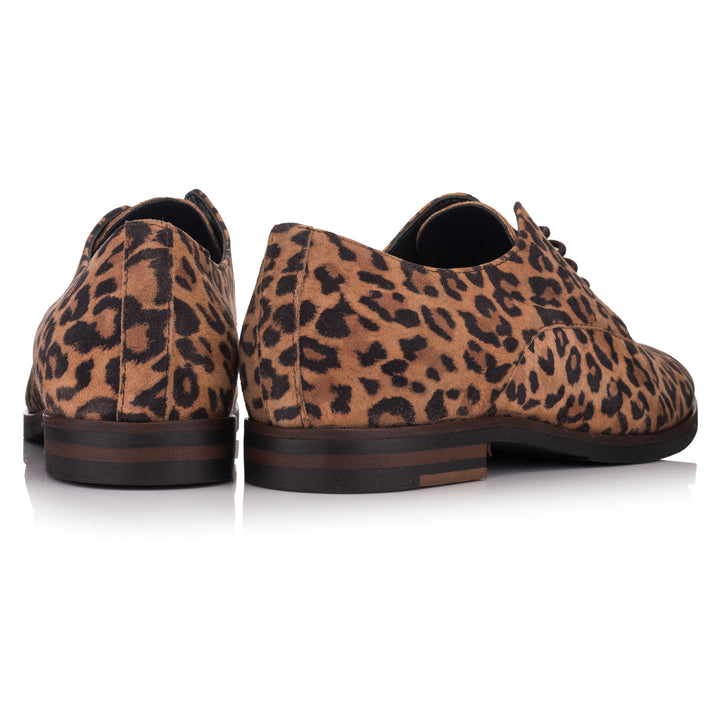 OMNIO Pantof Maro | Lidia Gibson Honey Leopard Suede Leather - b