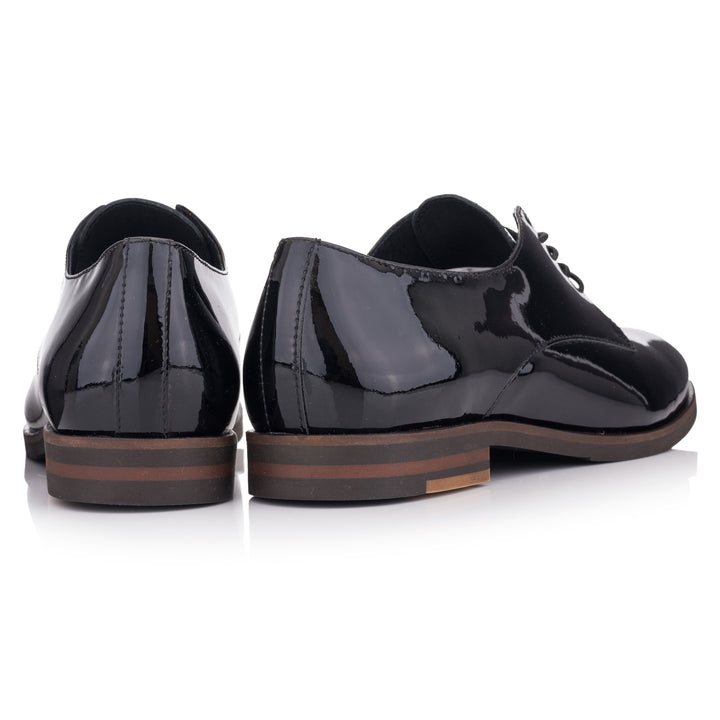 LIDIA GIBSON Black Leather Patent