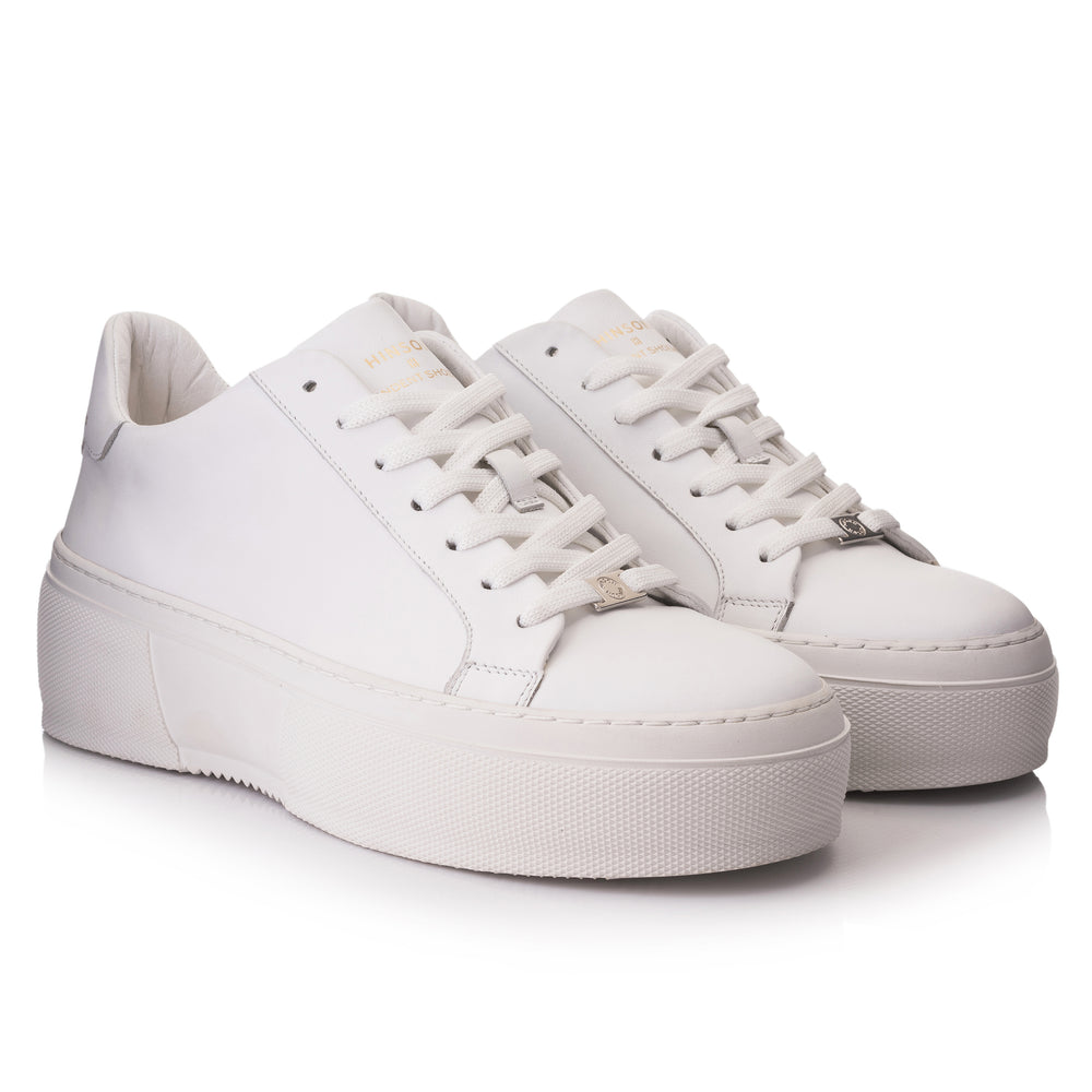 HINSON Sneaker Alb | Ava Edge Low White-F