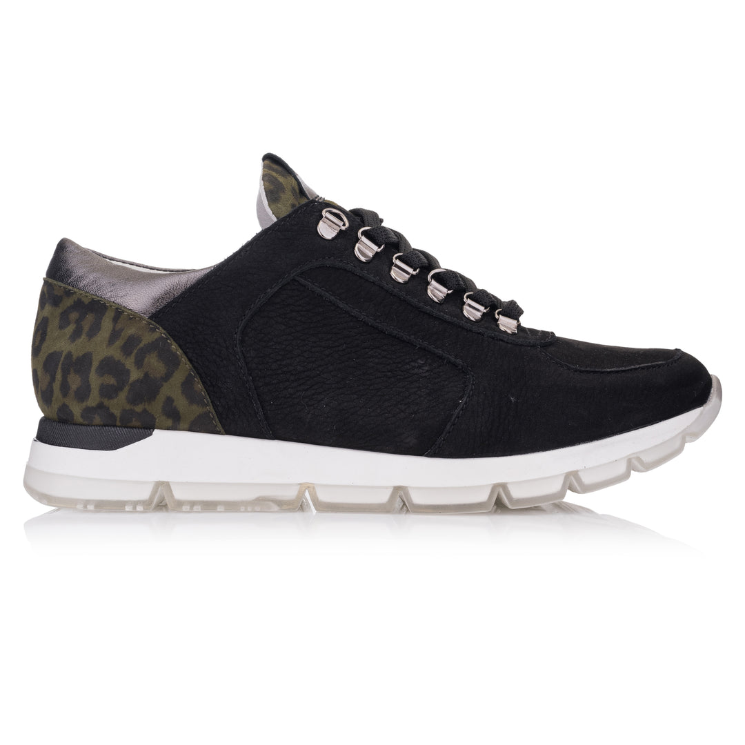 OMNIO Sneaker Negru | Carla Low Black - Nubuck - s