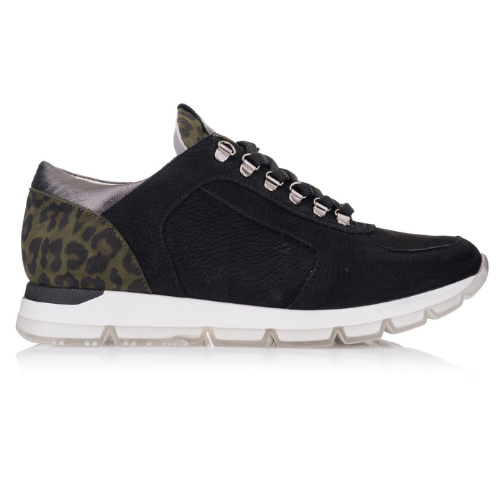 OMNIO Sneaker Negru | Carla Low Black - Nubuck - s