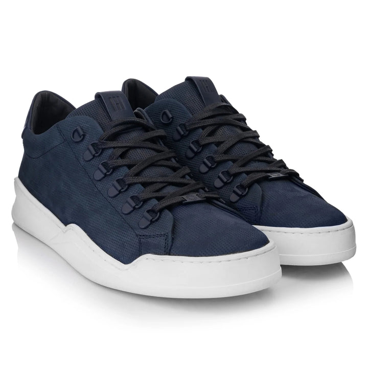 ALLIN HIKING GEO Navy Embossed Leather