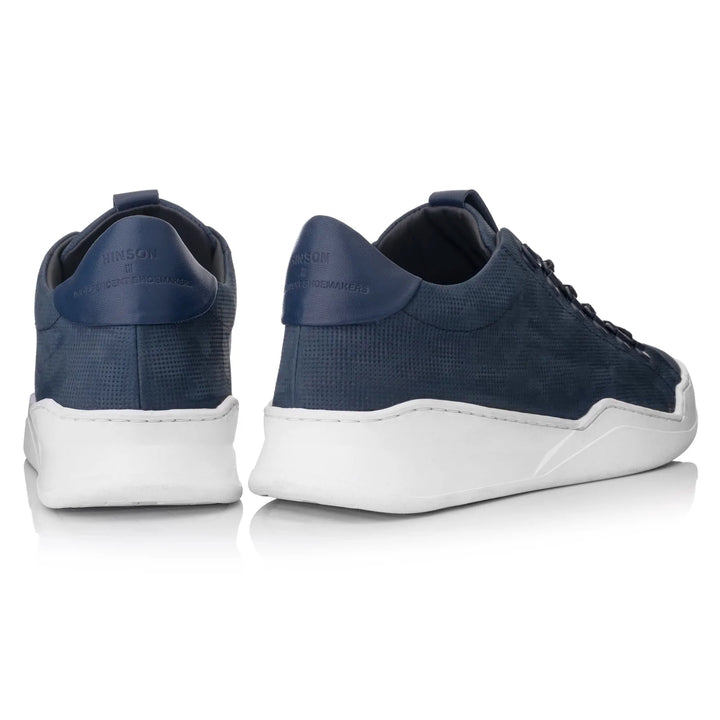 ALLIN HIKING GEO Navy Embossed Leather