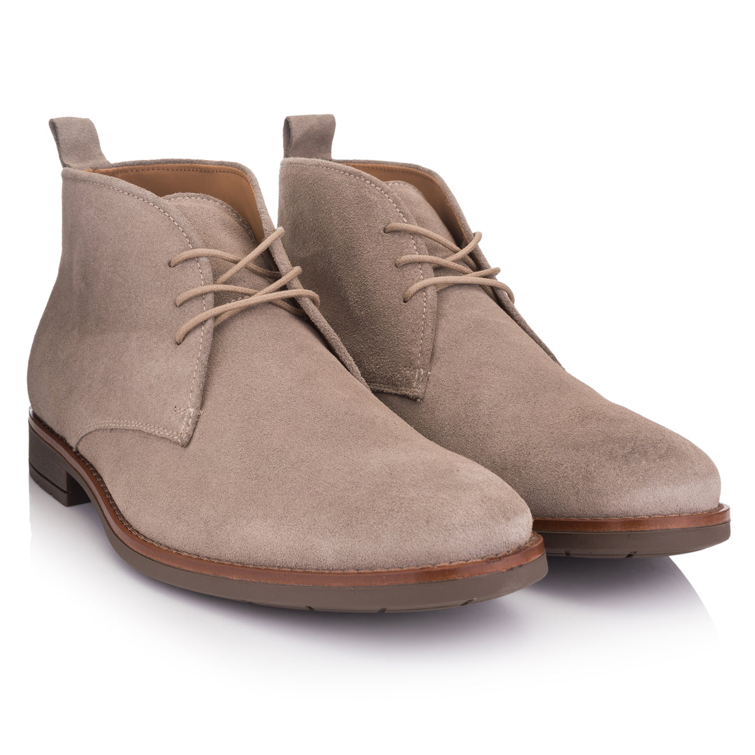 OMNIO Ghete Bej | Batavia Chukka 2 Beige Leather Suede-F