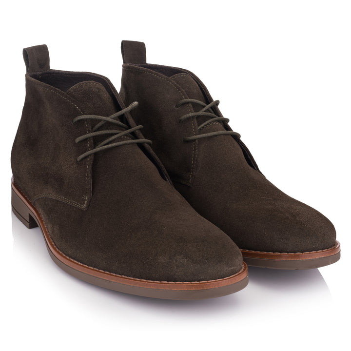 OMNIO Ghete Maro | Batavia Chukka 2 Olive Leather Suede-F