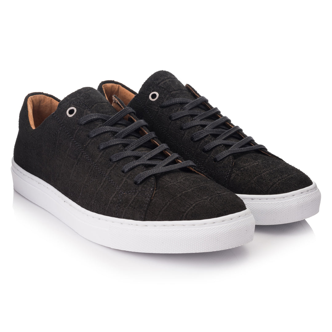 VELO SNEAKER ECO Coda Black Embossed Leather