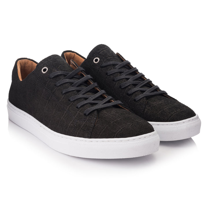 VELO SNEAKER ECO Coda Black Embossed Leather