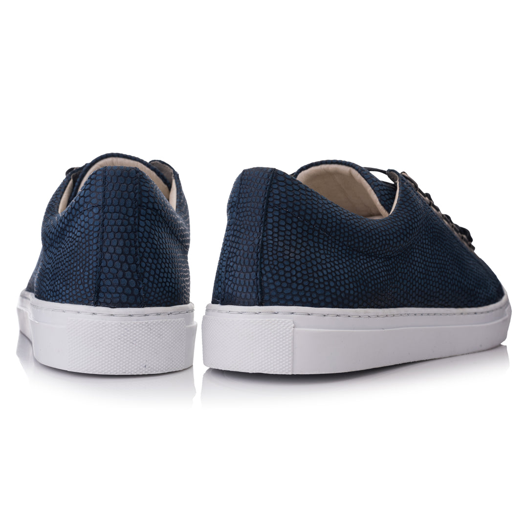 VELO SNEAKER ECO Lizzard Navy Leather