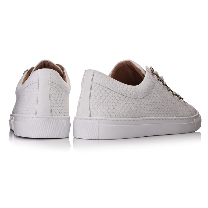 VELO SNEAKER ECO White Embossed Leather