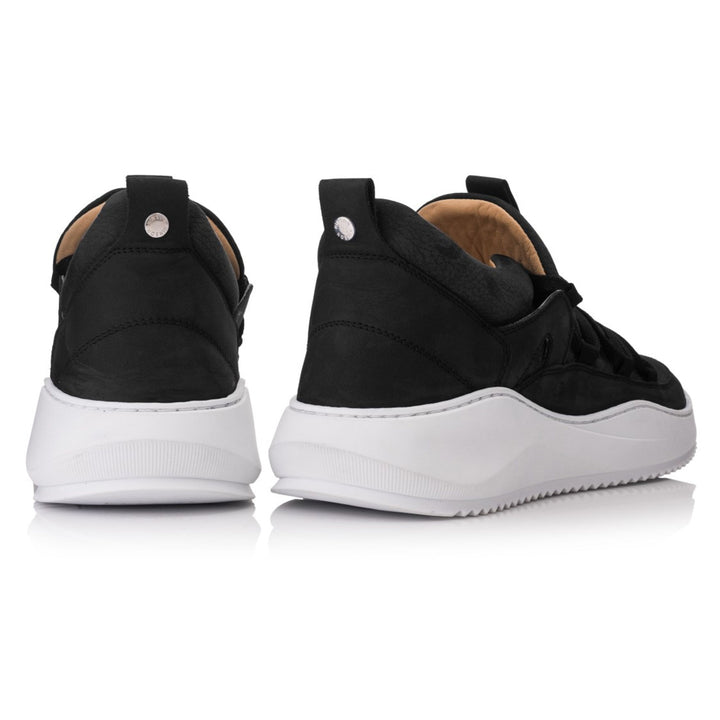 HINSON Sneaker Negru | Pace Vantage Black - Nubuck - b