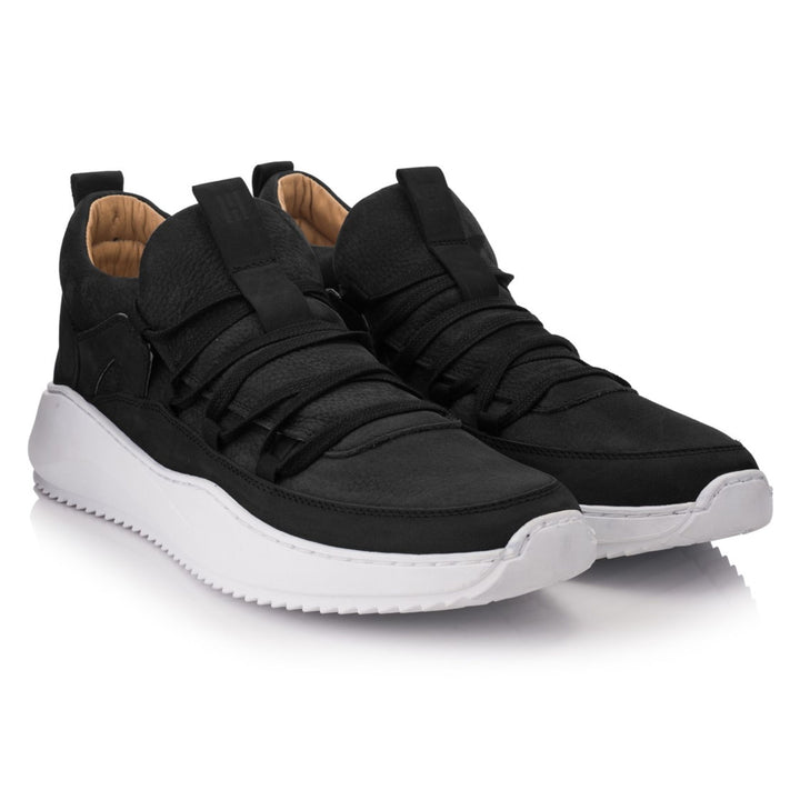 HINSON Sneaker Negru | Pace Vantage Black - Nubuck - f