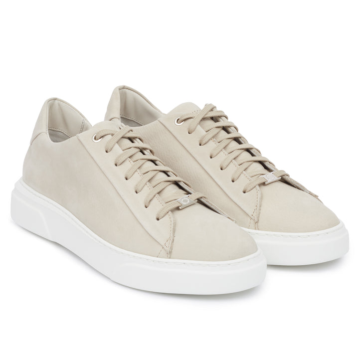 KEA BASE LOW Beige Leather Nubuck