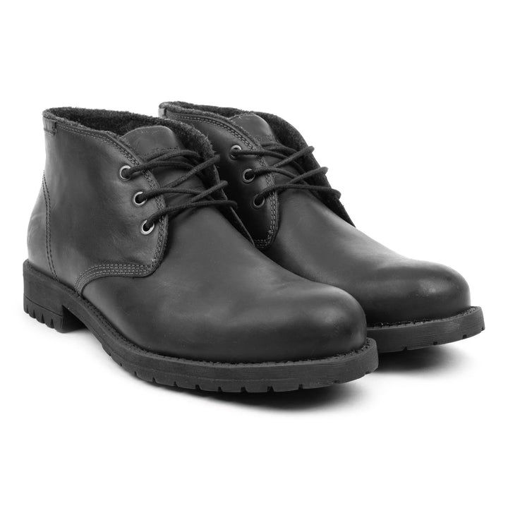 GORDON CHUCKA BOOT Black Leather Pull up