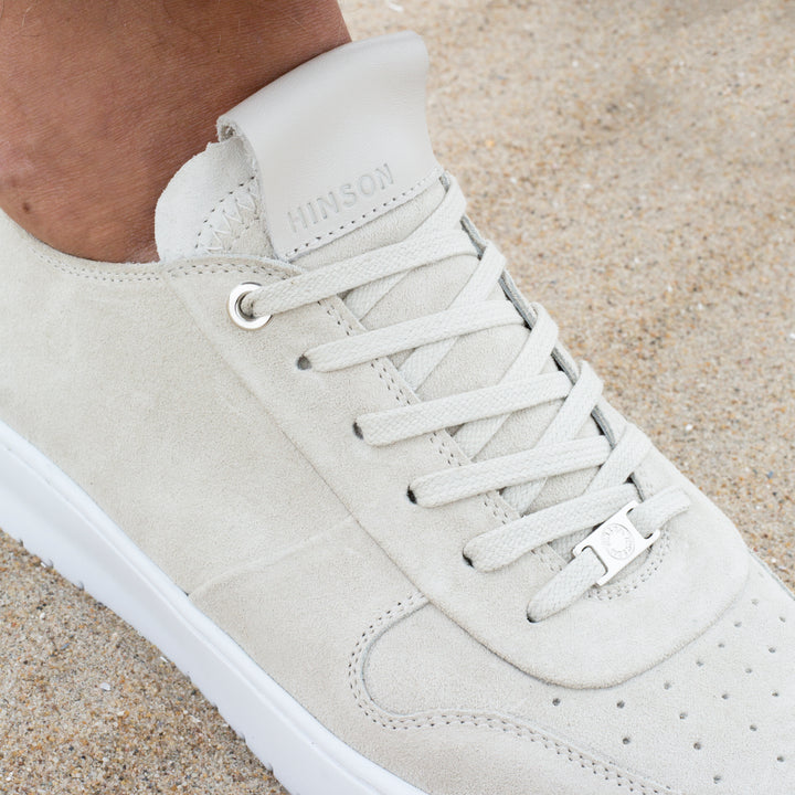 BENNET GETAWAY LOW White Leather Suede
