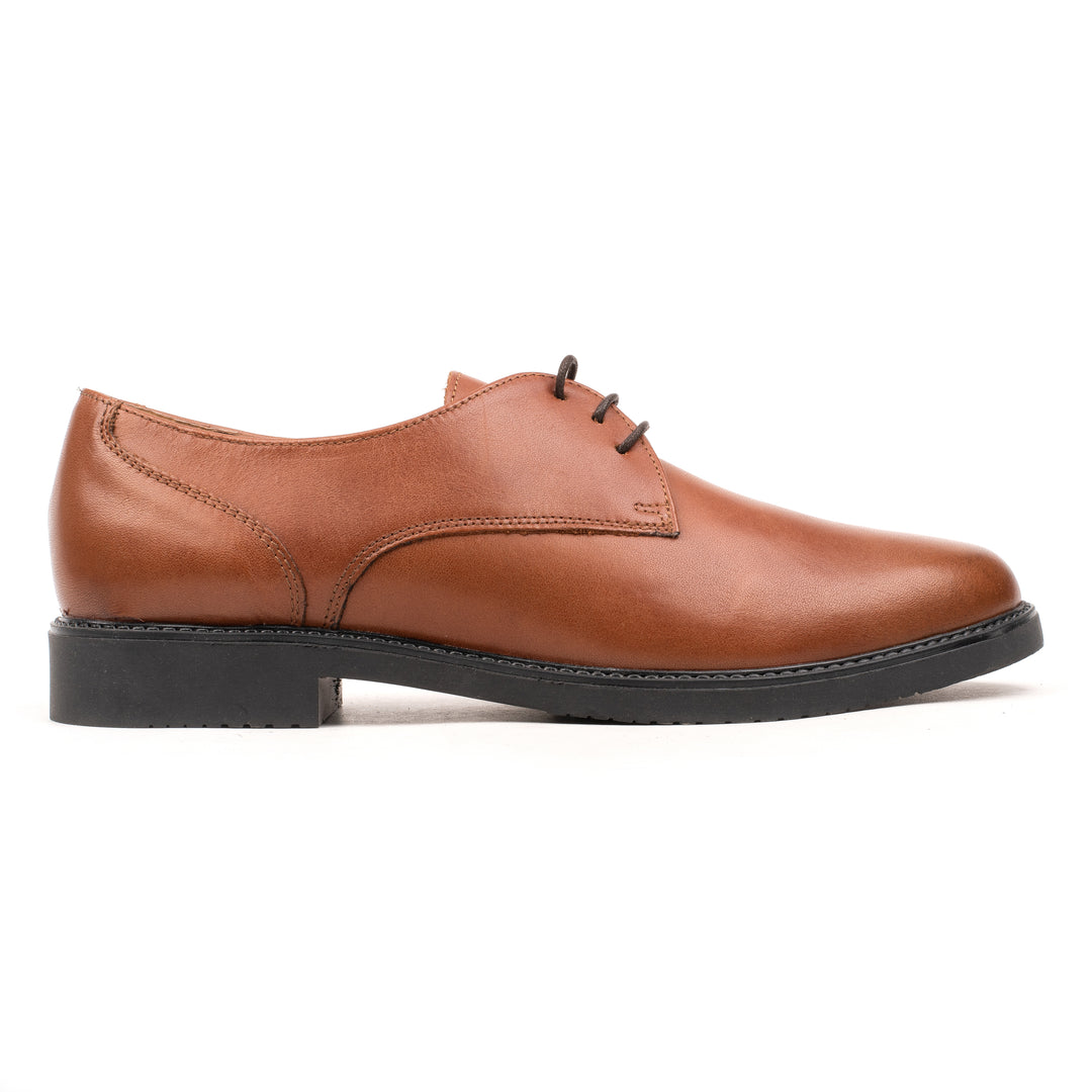 VIENA DERBY Bruciatto Leather Plain